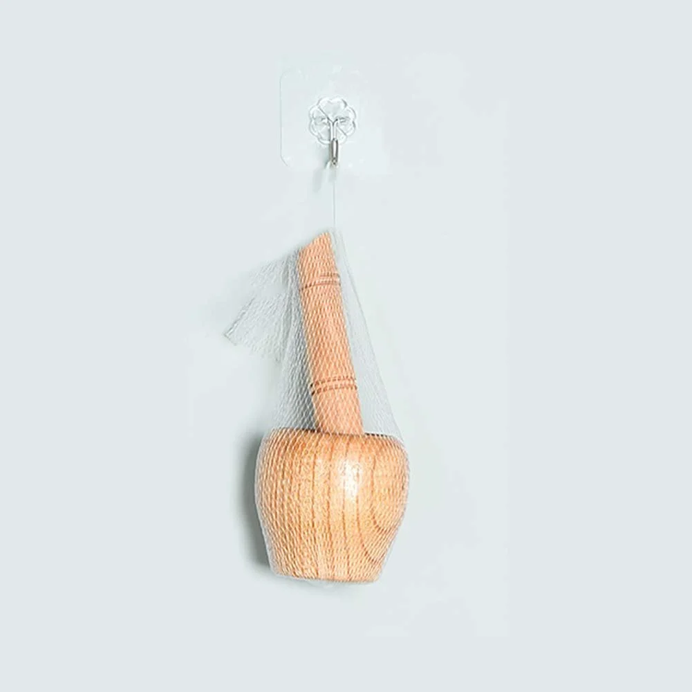 Ступка с пестиком Деревянная для чеснока Пюре Ручная Бытовая, фото №3