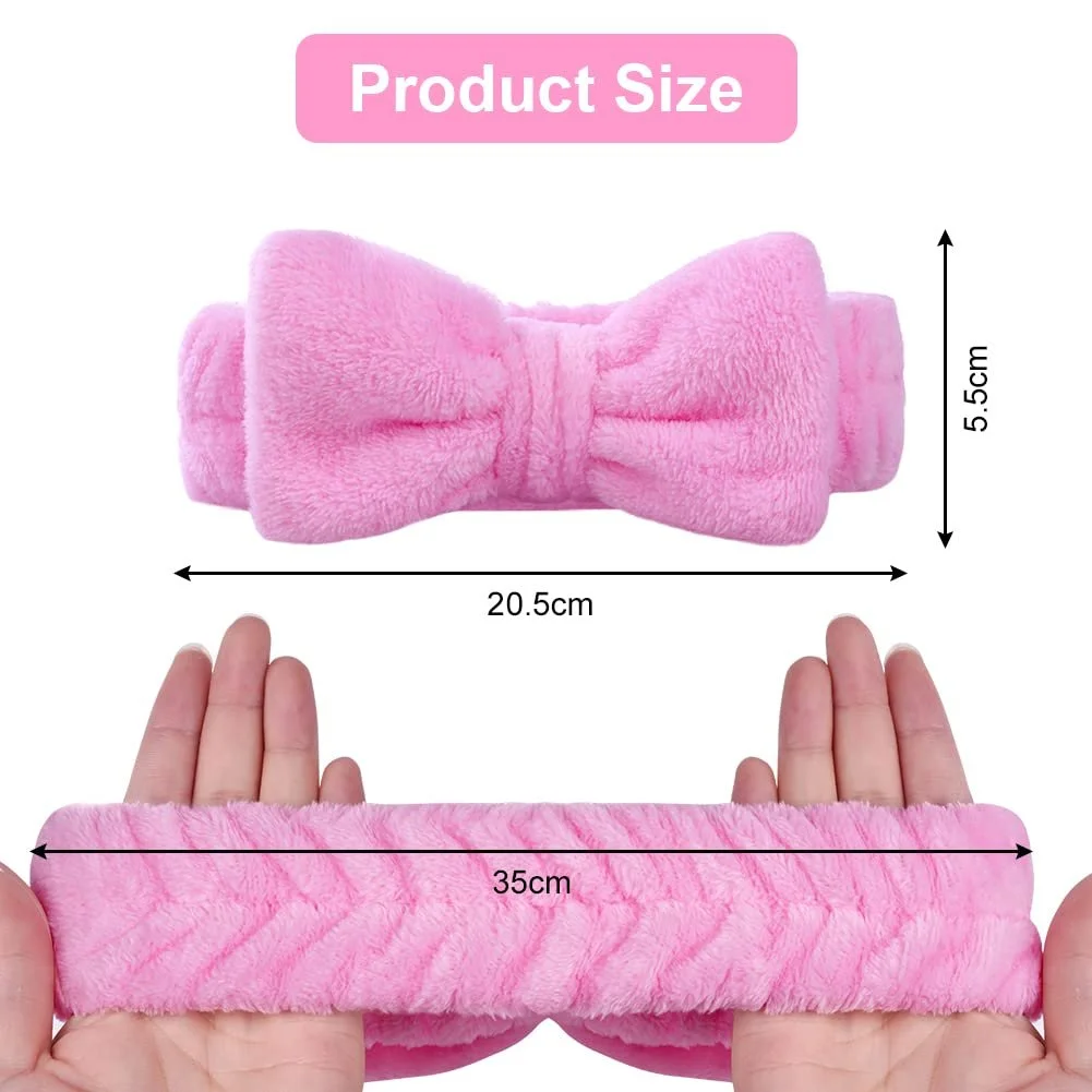 Повязка на голову Aomig Spa Bowknot, эластичная, фото №2 Повязка на голову Aomig Spa Bowknot, эластичная, фото №2