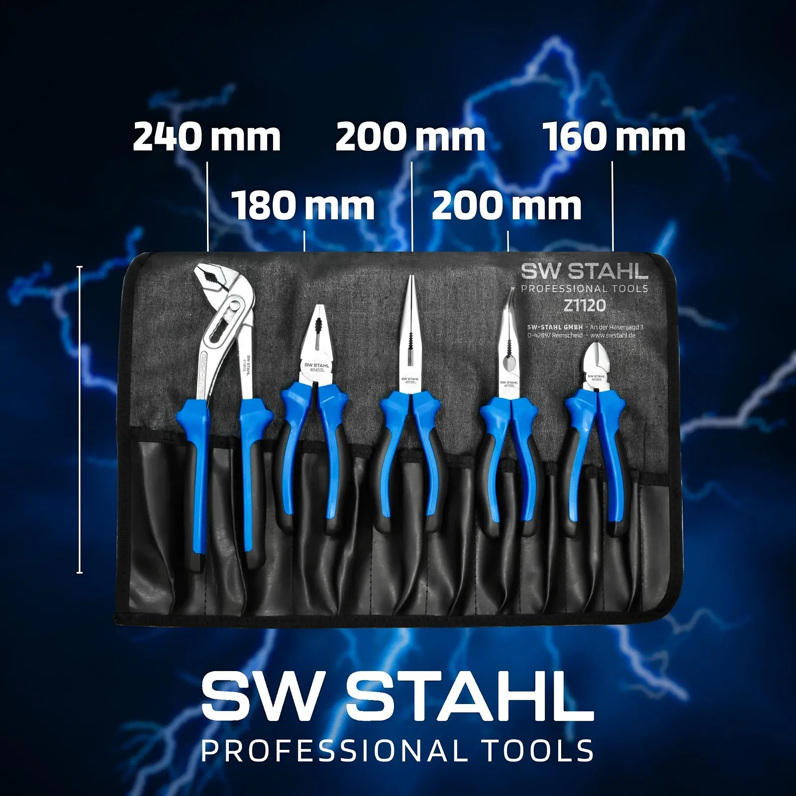 Набор плоскогубцев SW-Stahl Z1120, 5 шт, фото №2