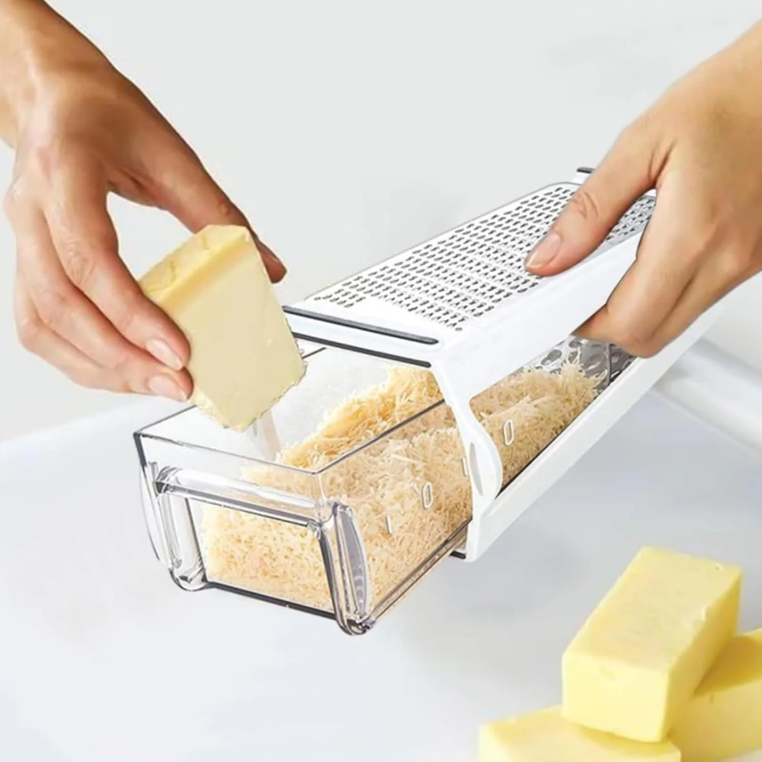 Терка для сиру з контейнером Професійна, фото №3