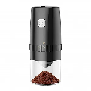 Мельница для кофейных зерен электрическая портативная для эспрессо с регулировкой помола. - Фото 1