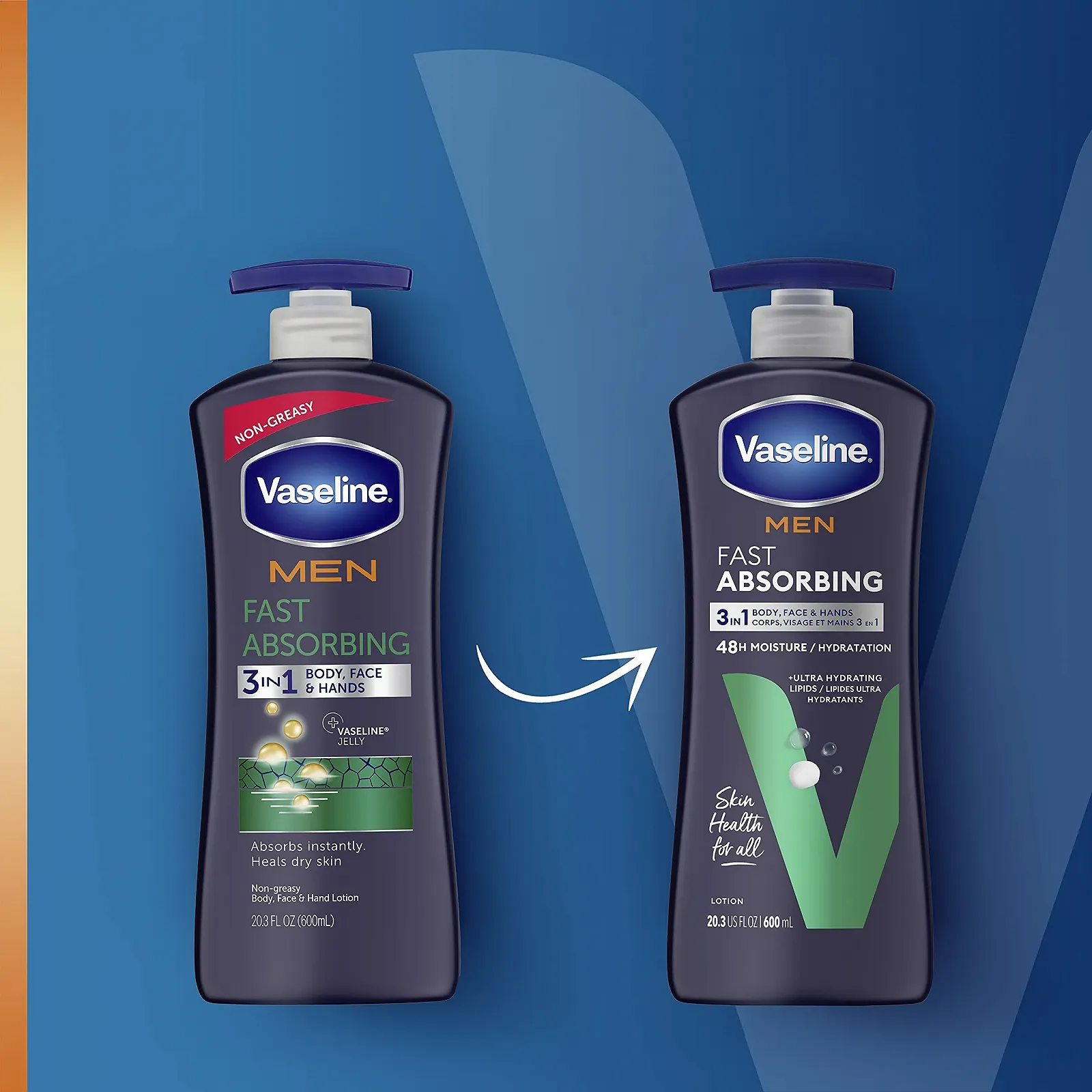 Лосьйон для тіла та обличчя Vaseline Men для чоловіків, вироблено в США, фото №10 Лосьйон для тіла та обличчя Vaseline Men для чоловіків, вироблено в США, фото №10