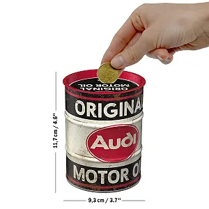 Скарбничка Nostalgic-Art Retro Audi Original Motor Oil металева матова synthetic.ua - Фото 1