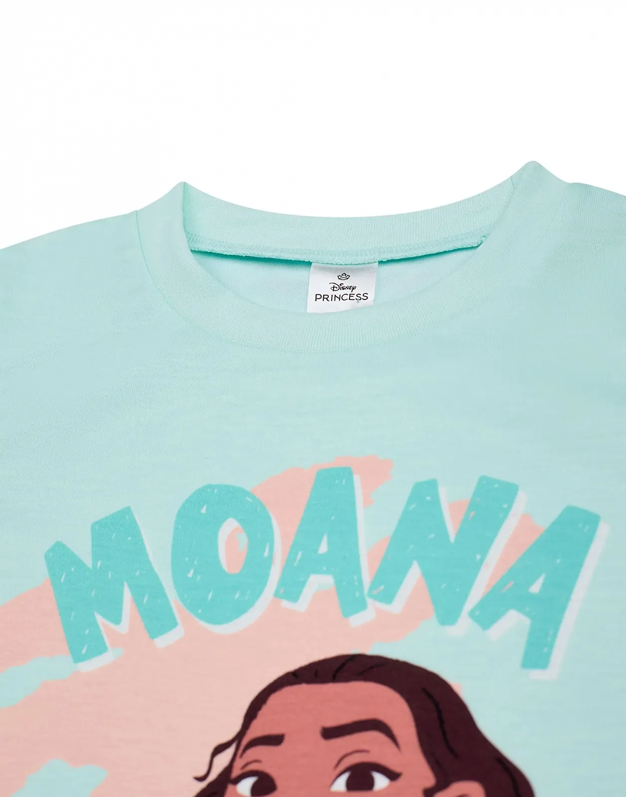 Пижамный набор Disney Moana для девочек: футболка с короткими рукавами с графическим изображением Moana и Pua для детей и длинные пижамные штаны синего цвета, фото №6 Пижамный набор Disney Moana для девочек: футболка с короткими рукавами с графическим изображением Moana и Pua для детей и длинные пижамные штаны синего цвета, фото №6