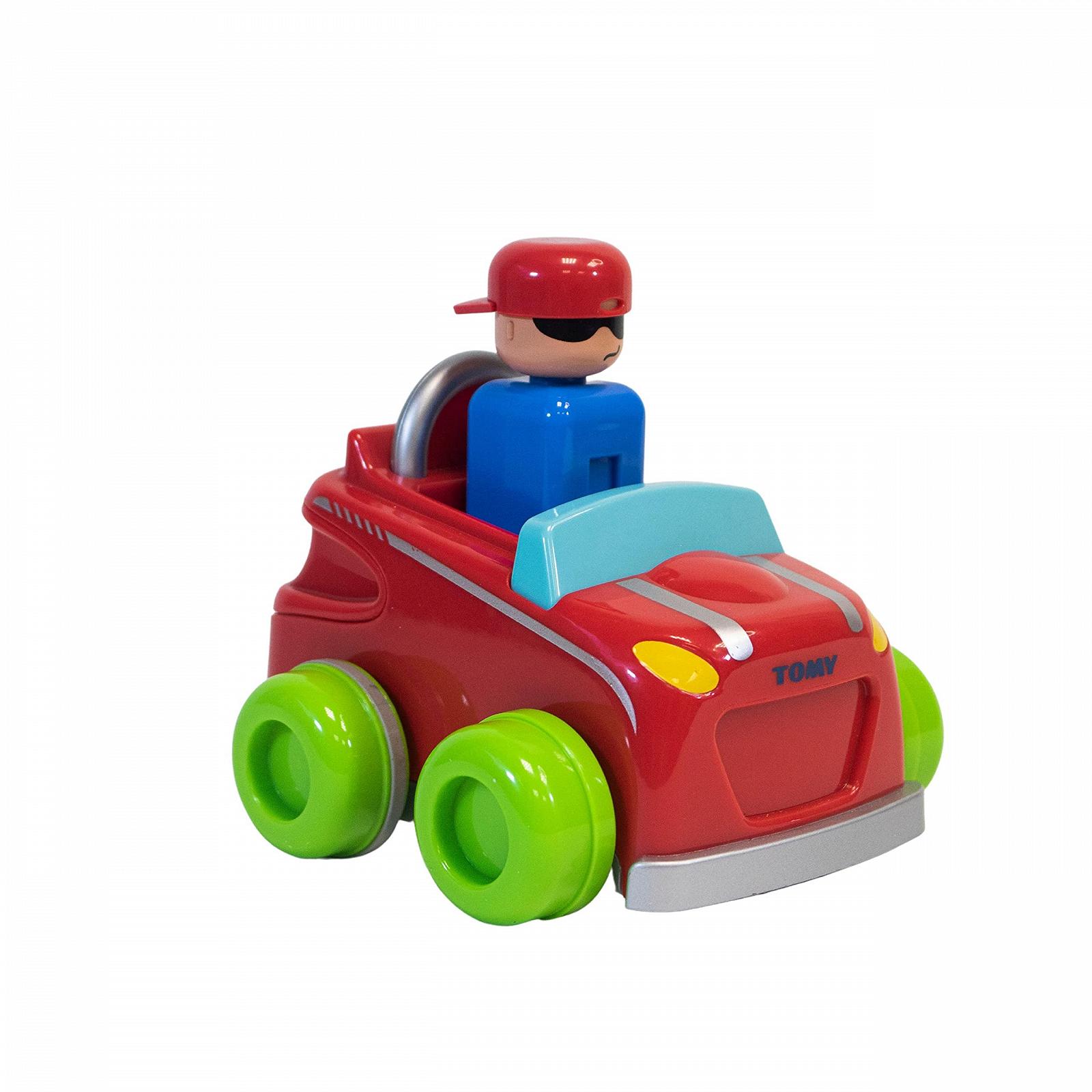 Игрушечный автомобиль TOMY Trane Roll Up оранжево-зеленый, фото №6