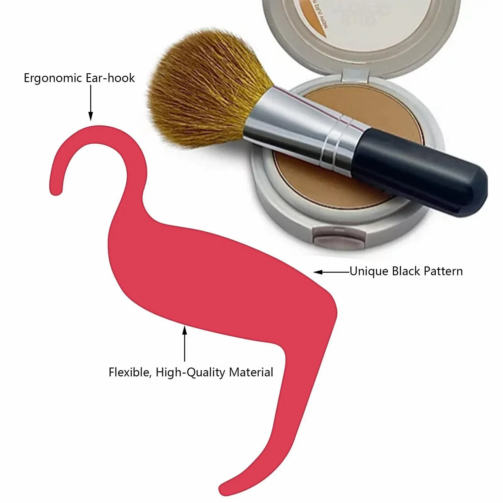 Набір трафаретів для макіяжу WEITING, інструменти для макіяжу, формувач брів, картка для підводки очей, палітра для контурів носа, органайзер контурування щік і носа, фото №5