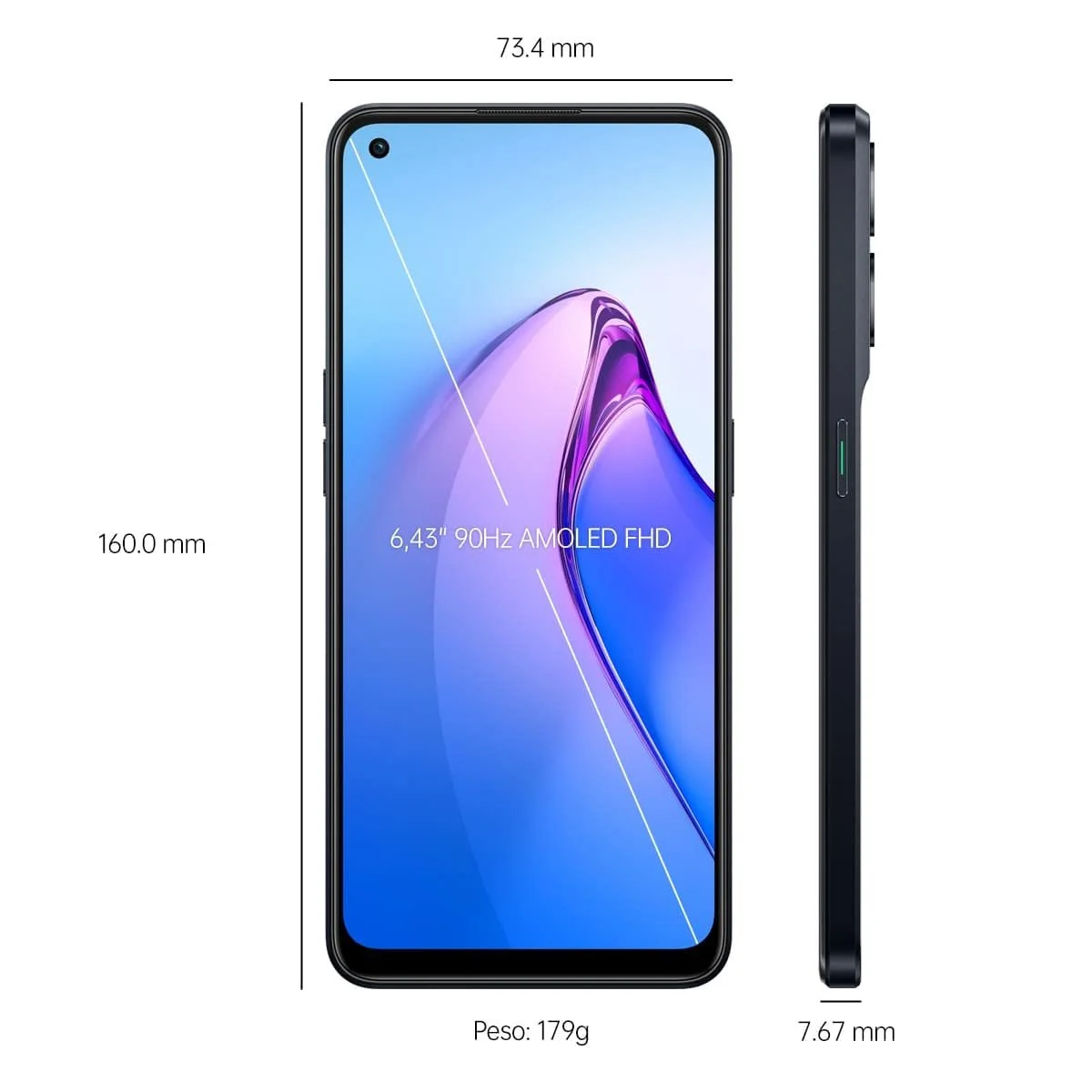 Смартфон OPPO 6045942B 256GB Dual SIM Black, фото №2