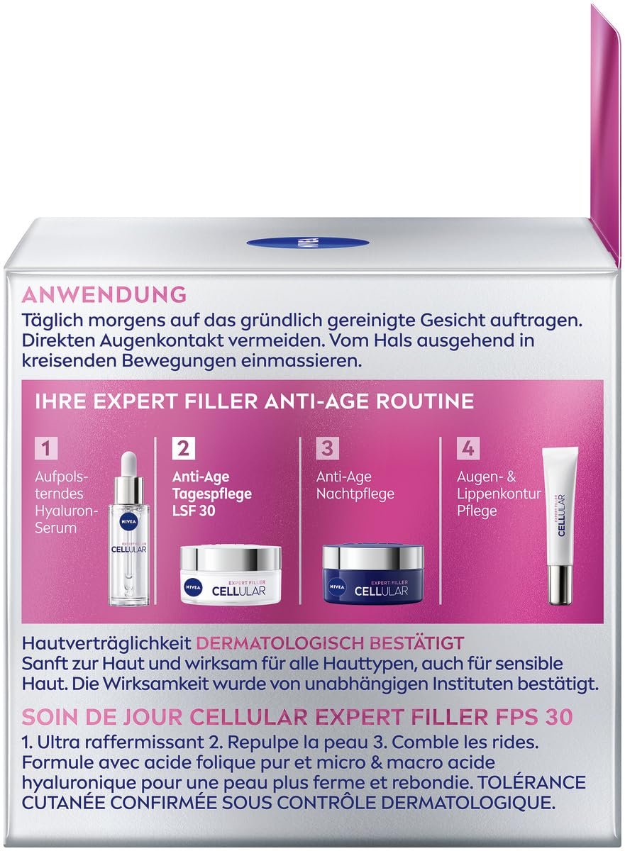 Денний крем для обличчя Nivea Hyaluronic Cellular Filler антивіковий з SPF 15, 50 мл, фото №8