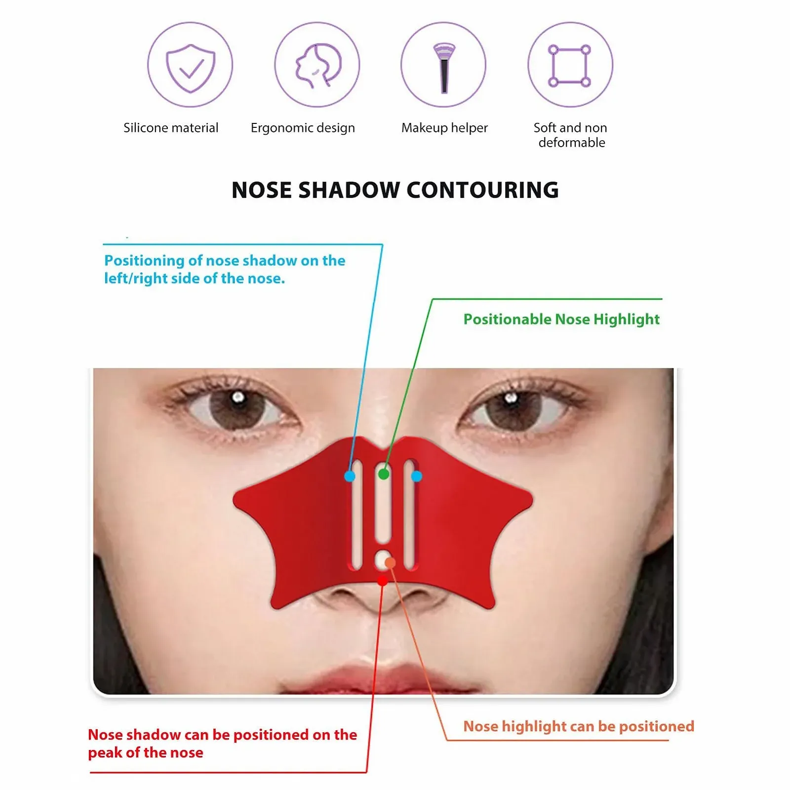 Набор инструментов для макияжа Многофункциональный силиконовый аппликатор, фото №4