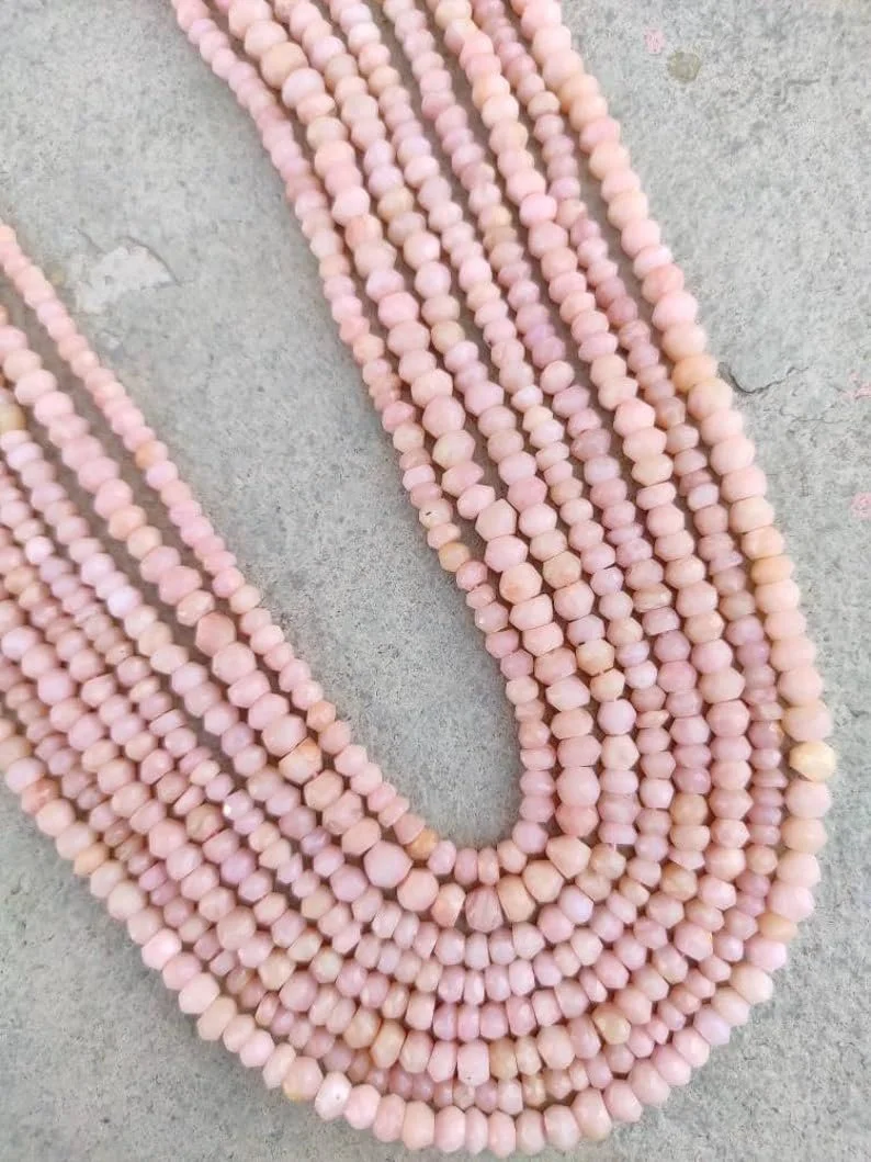 Опал Натуральный Круглые Граненые Бусины 3.5-4 мм, фото №3