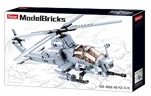 Конструктор Sluban Battle Helicopter IV (482 детали) M38-B0838, игровой набор, солдаты, с игрушечной фигуркой, армия, разноцветный цена на synthetic.ua - Фото 1 Конструктор Sluban Battle Helicopter IV (482 детали) M38-B0838, игровой набор, солдаты, с игрушечной фигуркой, армия, разноцветный synthetic.ua - Фото 1