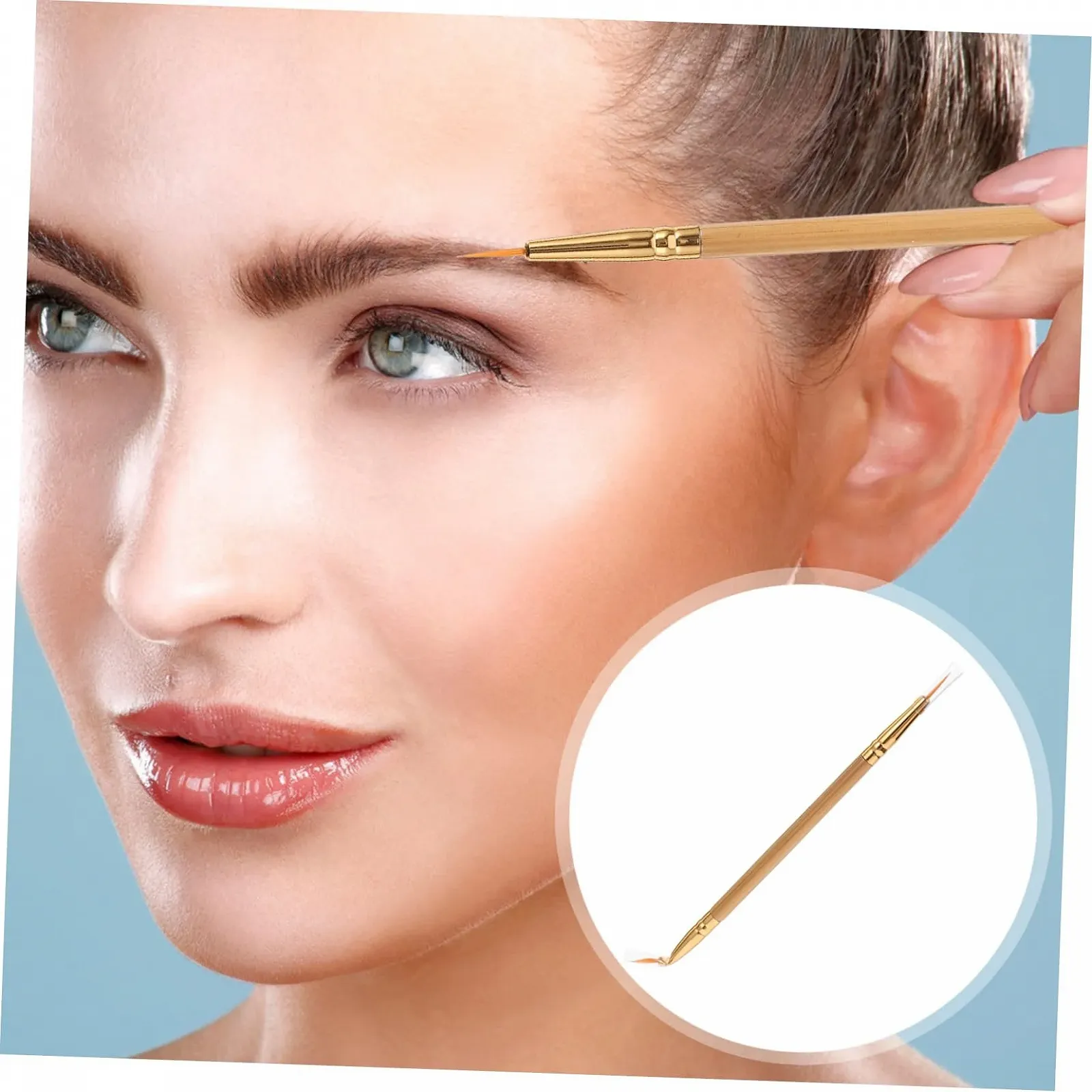 Підводка Beavorty, косметична, бамбукова кисть, двостороння кисть, кутова кисть, фото №6 Підводка Beavorty, косметична, бамбукова кисть, двостороння кисть, кутова кисть, фото №6