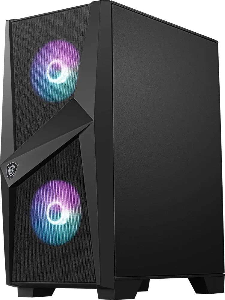 Корпус MSI MAG Forge 100R / без БЖ /Mid Tower / ARGB / Tempered Glass /  USB 3.2 / 3x120mm Fans / Чорний, фото №6