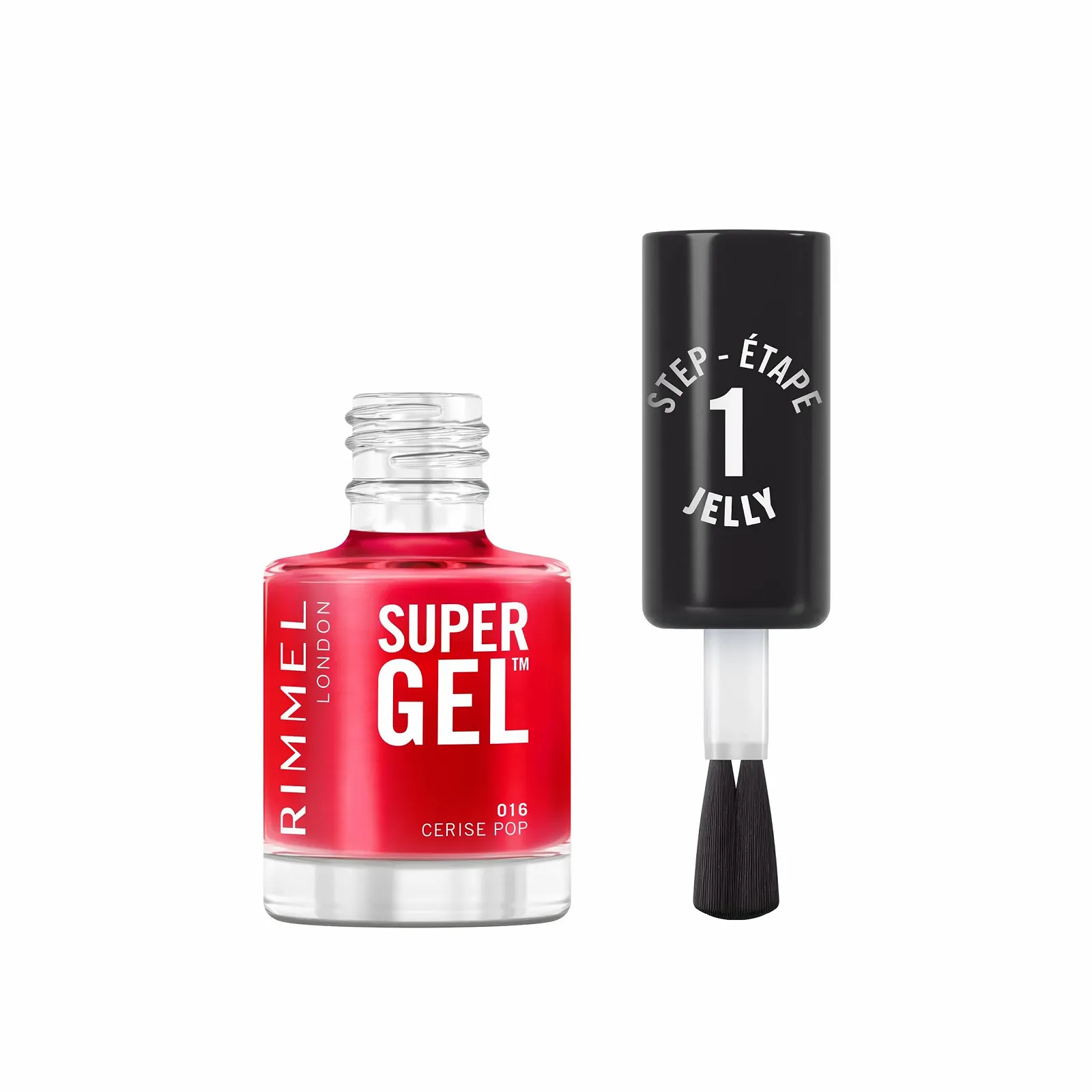 Гель-лак Rimmel Super Gel Jelly Gloss 016 Cherry Pop, 12 мл, фото №1