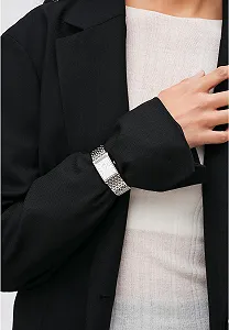 Часы Daniel Wellington Bound One Size Нержавеющая сталь 316L Серебристый, серебряный, Размер блока, DW00100706-AMZUK synthetic.ua - Фото 1