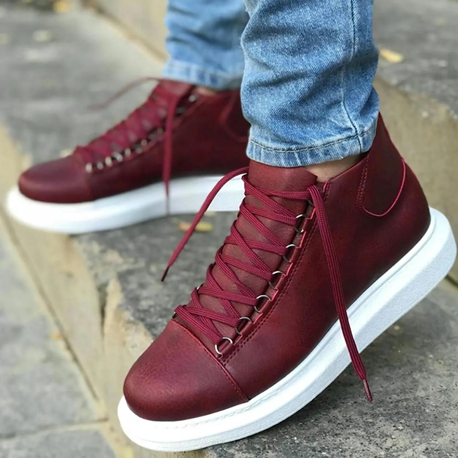 Кросівки Solaress Шкіряні Високі, фото №4