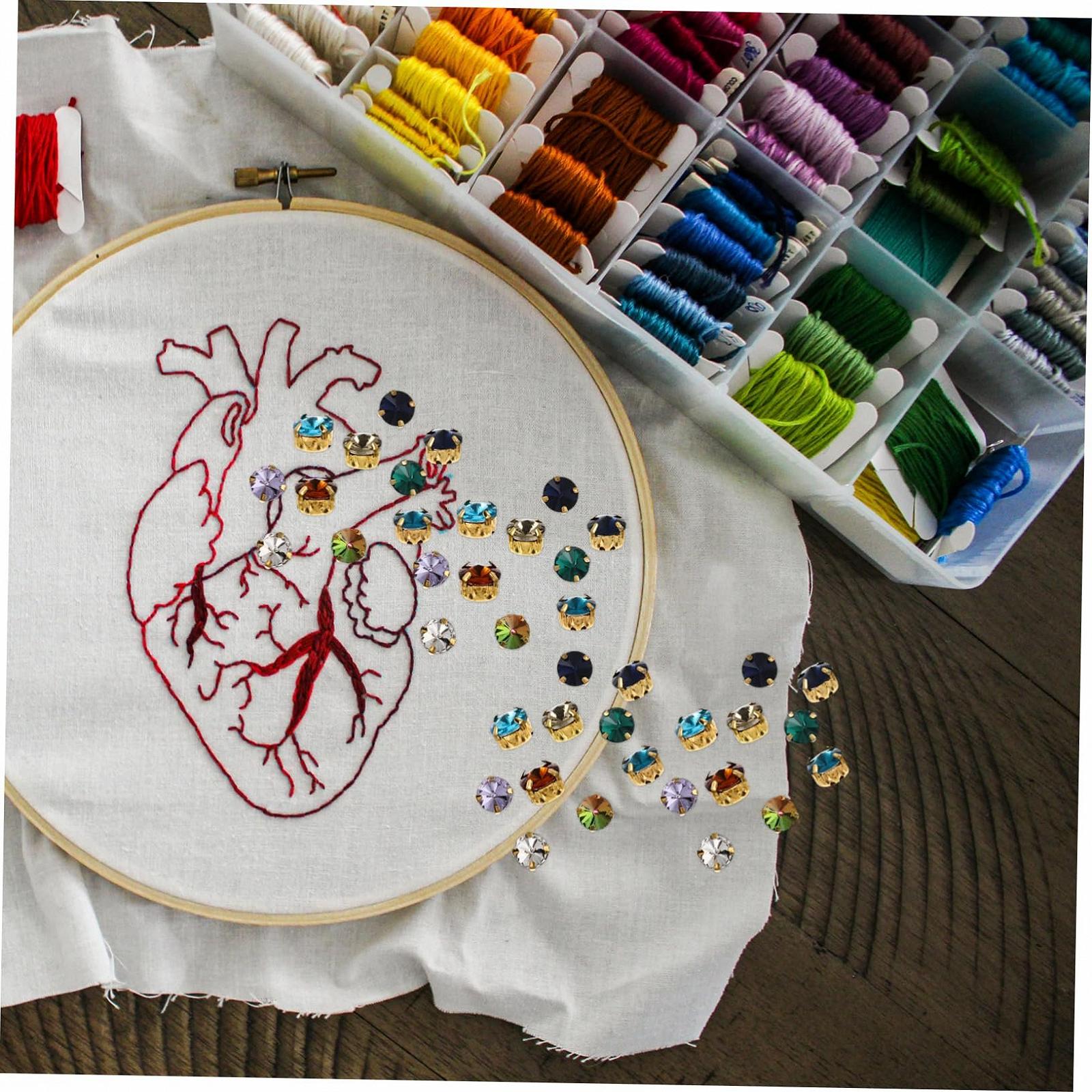 Стрази Круглі Healeved 80шт Мікс Кольорів, фото №6