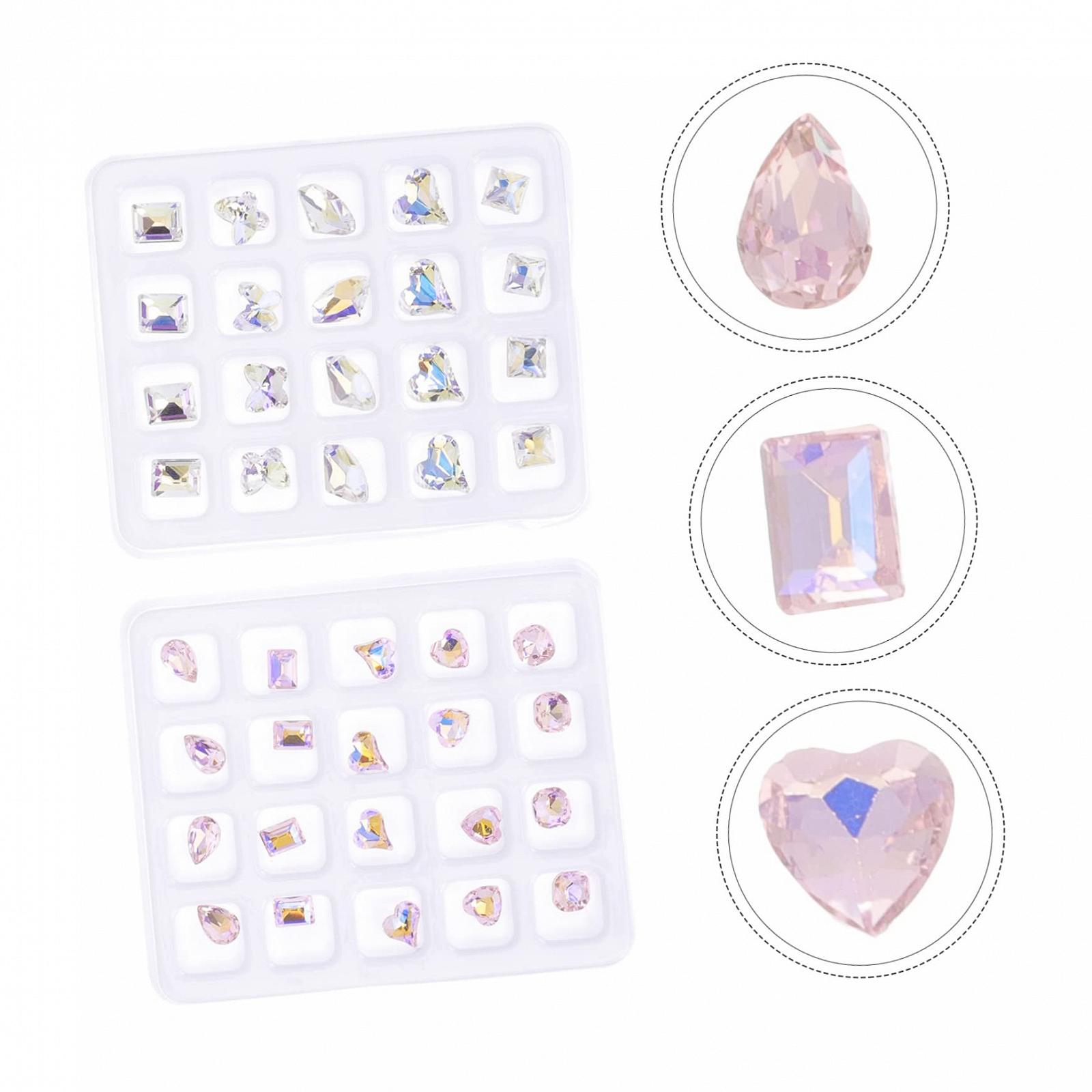 Стрази для нігтів FRCOLOR, 200 шт, кольорові, плоскі, фото №6