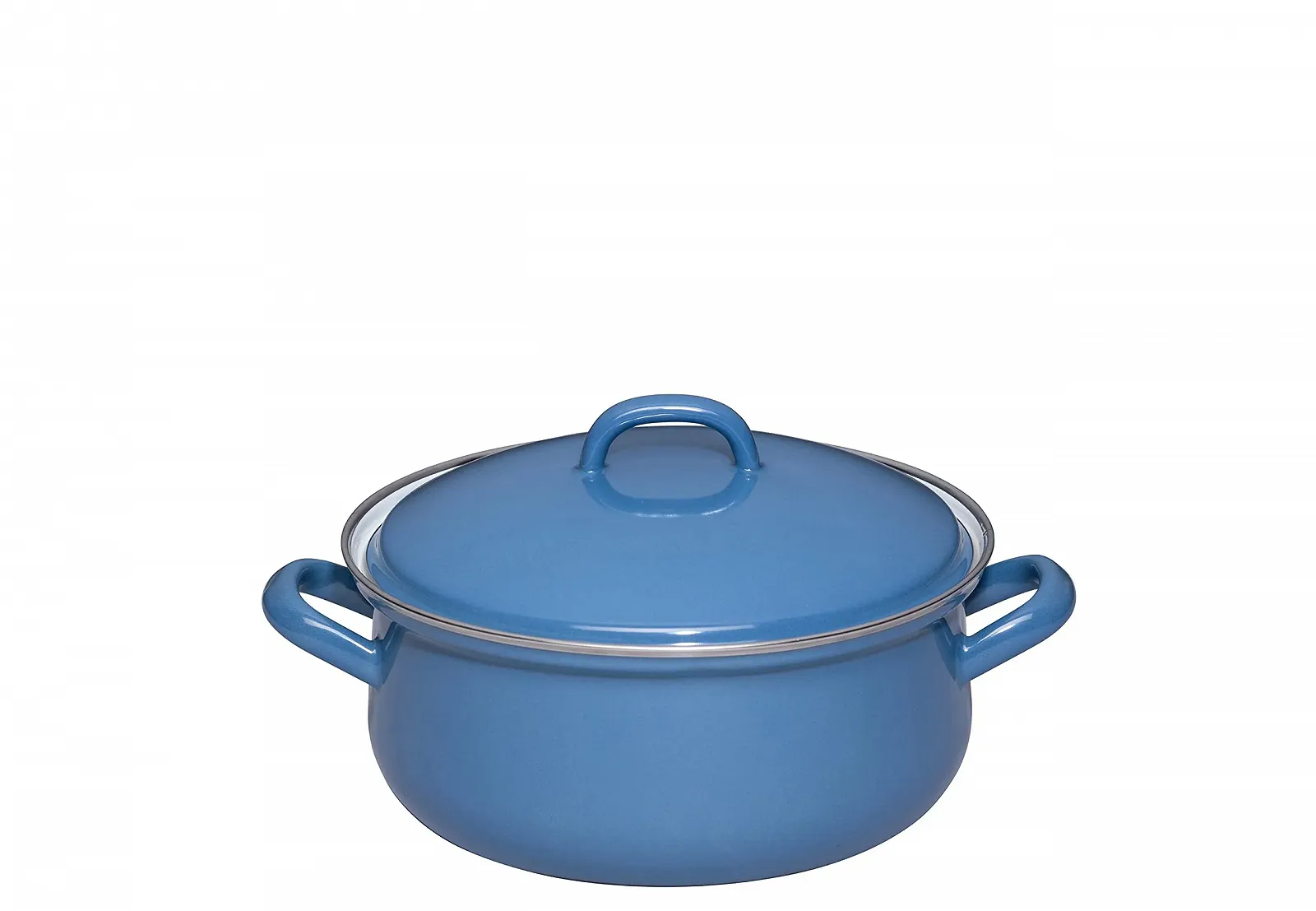 Кастрюля Riess Classic Edition Nature 0613-129 20 см 2 л Эмалированная Темно-синяя, фото №1