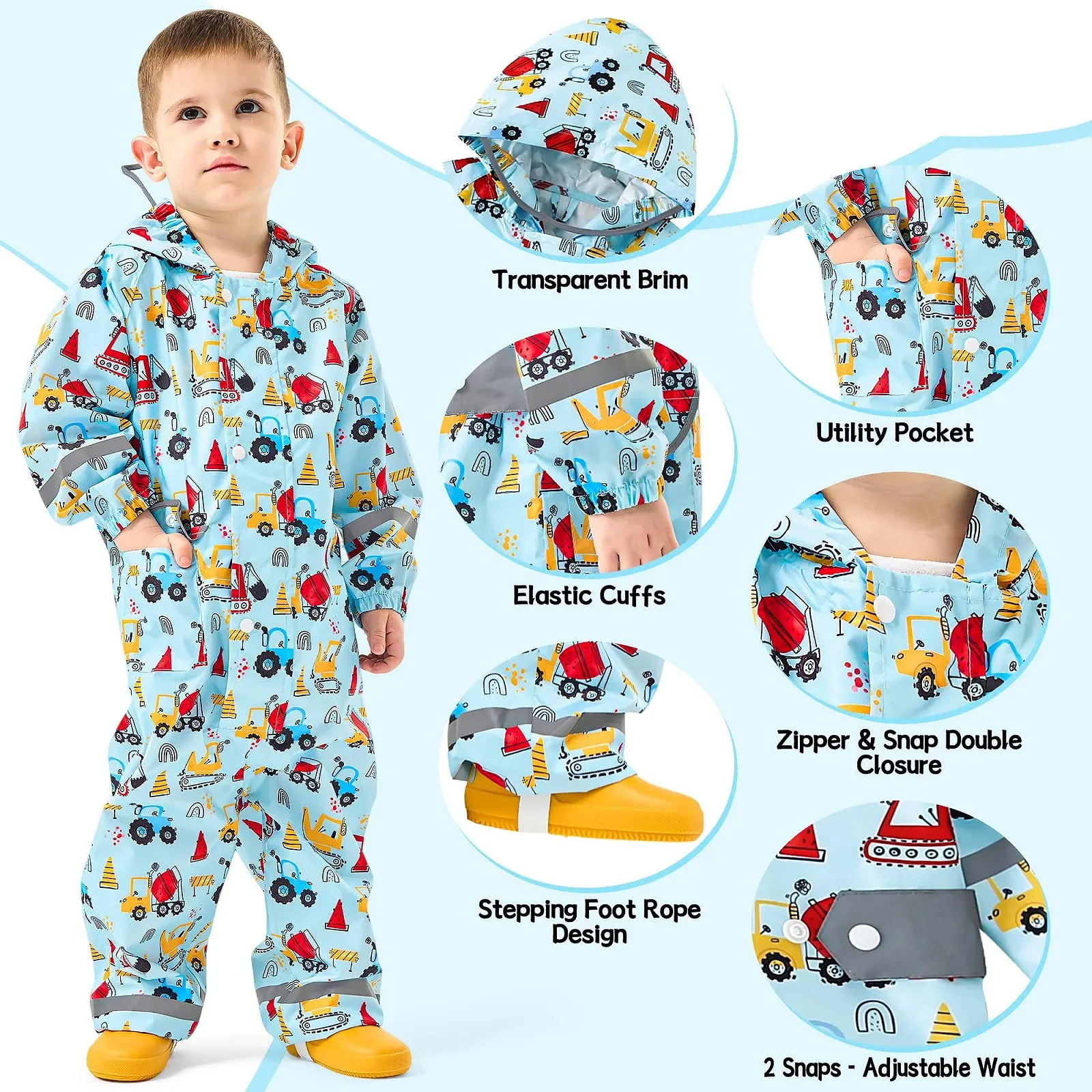 Дитячий дощовик Baogaier Водонепроникний, фото №3 Дитячий дощовик Baogaier Водонепроникний, фото №3