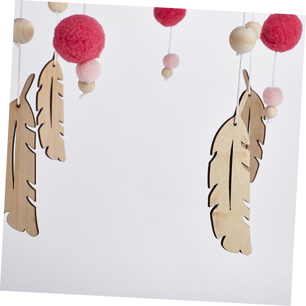 Карусель на ліжечко SHOWERORO String Hair Ball Handmade Wall Decoration Wind Chime Bed Bell Дитяче Ліжечко, фото №5