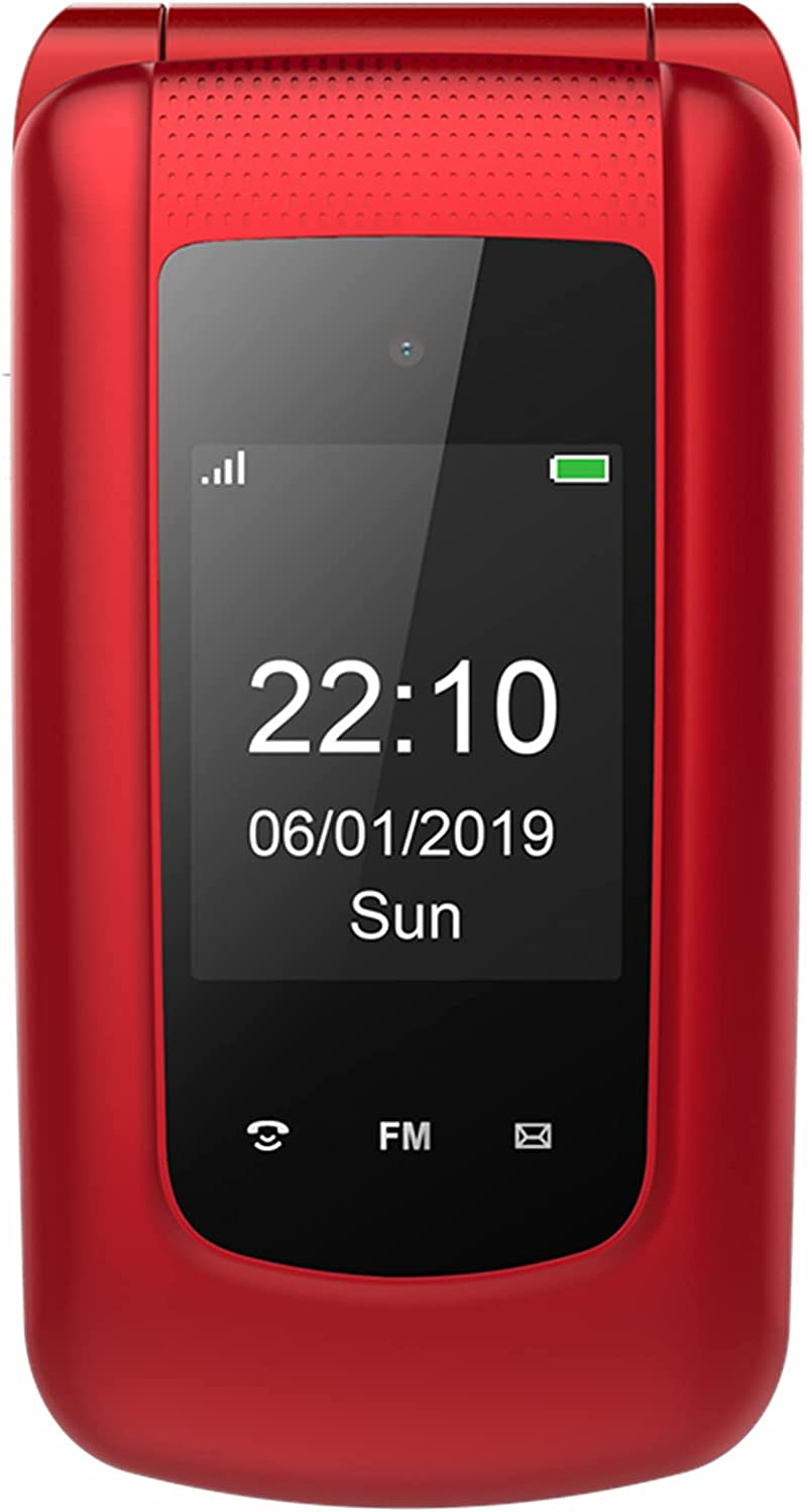 Кнопковий телефон 2.4" Uleway G340D 2G 900 mAh Red/black, фото №1