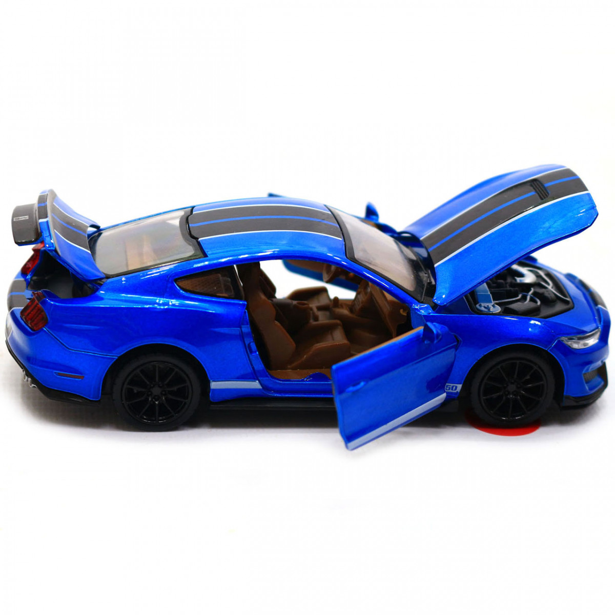 Машинка игровая автопром Ford Sheldy GT350 14 свет звук синий 68441, фото №8