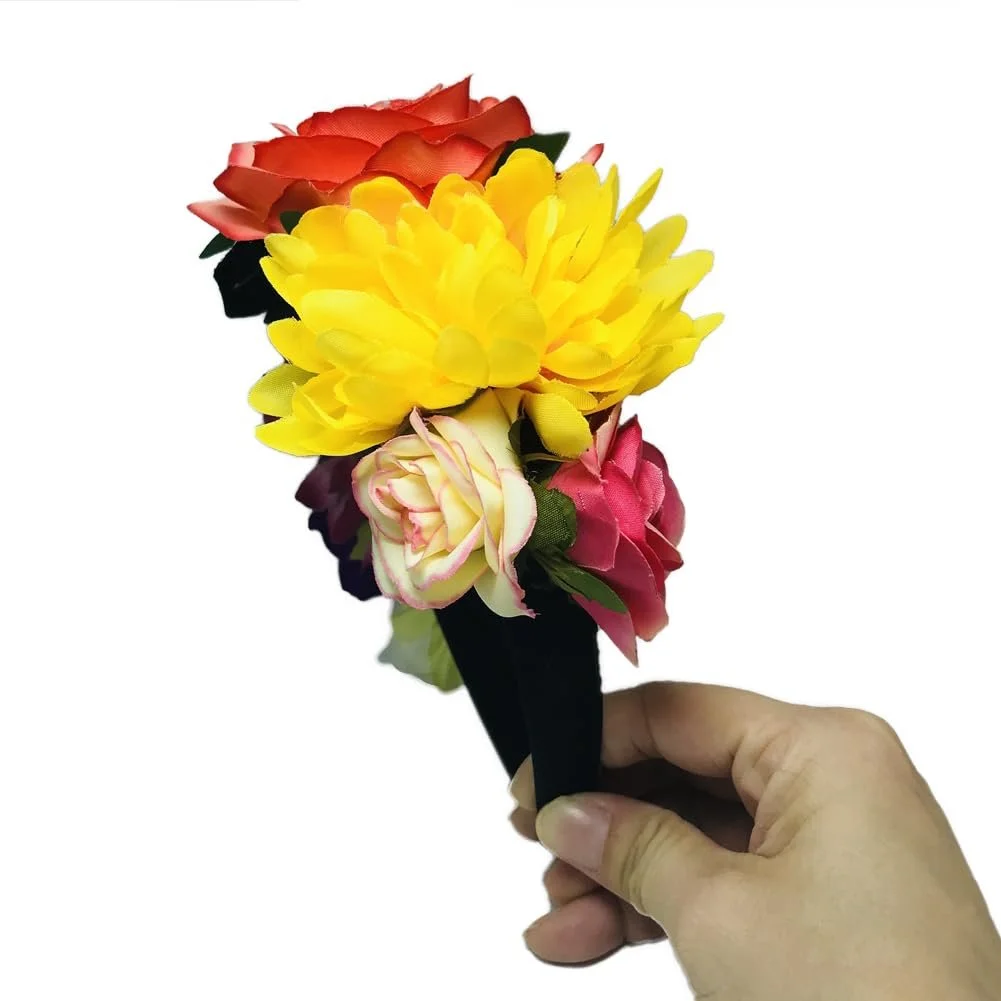 Обруч для волосся Квітка мексиканської троянди, фото №6