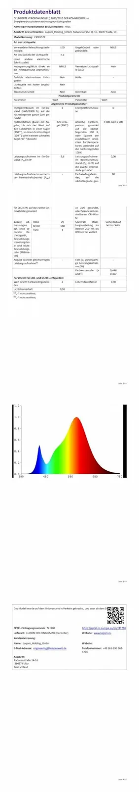 Настільна лампа Lindby Ludmilla LED димована біла, фото №9