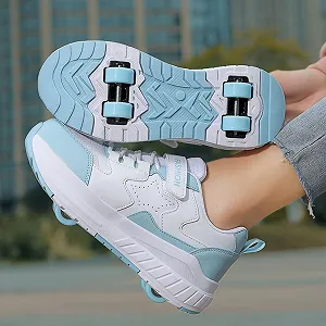 Кросівки FANSU на коліщатках для хлопчиків і дівчаток з 4 коліщатками, висувні synthetic.ua - Фото 1