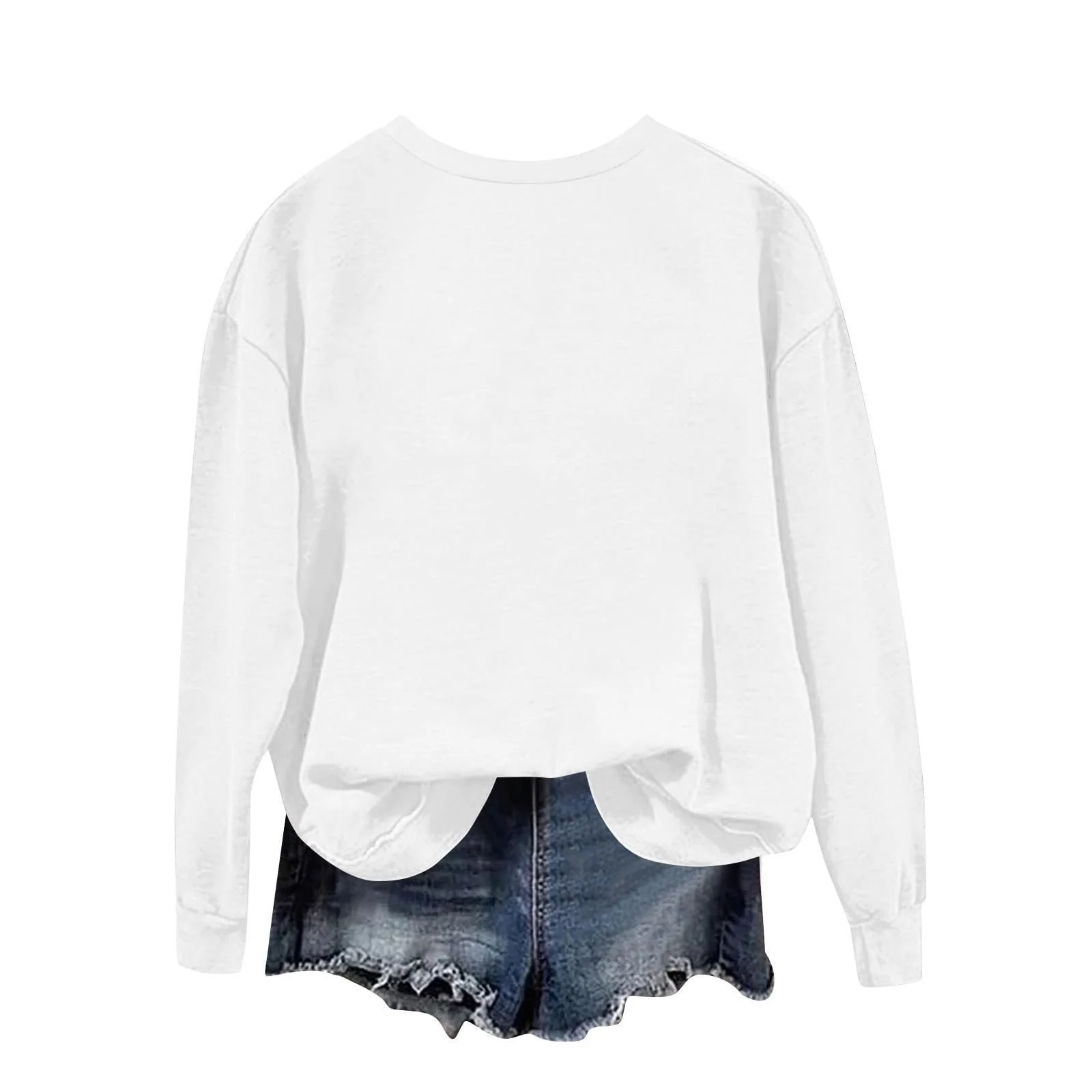 Женский свитшот Gwnauz Пуловер Женский джемпер с принтом сердца, круглым вырезом и длинными рукавами для женщин и девушек, осенне-зимний классический принт в виде сердца, большой, теплый и комфортный, фото №3 Женский свитшот Gwnauz Пуловер Женский джемпер с принтом сердца, круглым вырезом и длинными рукавами для женщин и девушек, осенне-зимний классический принт в виде сердца, большой, теплый и комфортный, фото №3