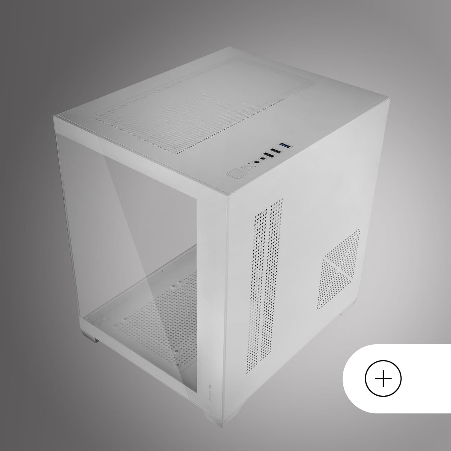 Корпус для ПК Mars Gaming MC-VIEW2 / Micro-ATX / Без БЖ / 1x120mm FRGB / USB 3.0 / Білий, фото №6