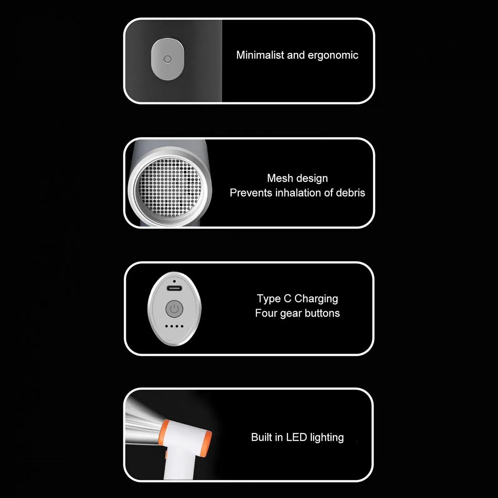 Електрична повітродувка Vikye 90000 RPM 4 швидкості Акумуляторна, фото №6