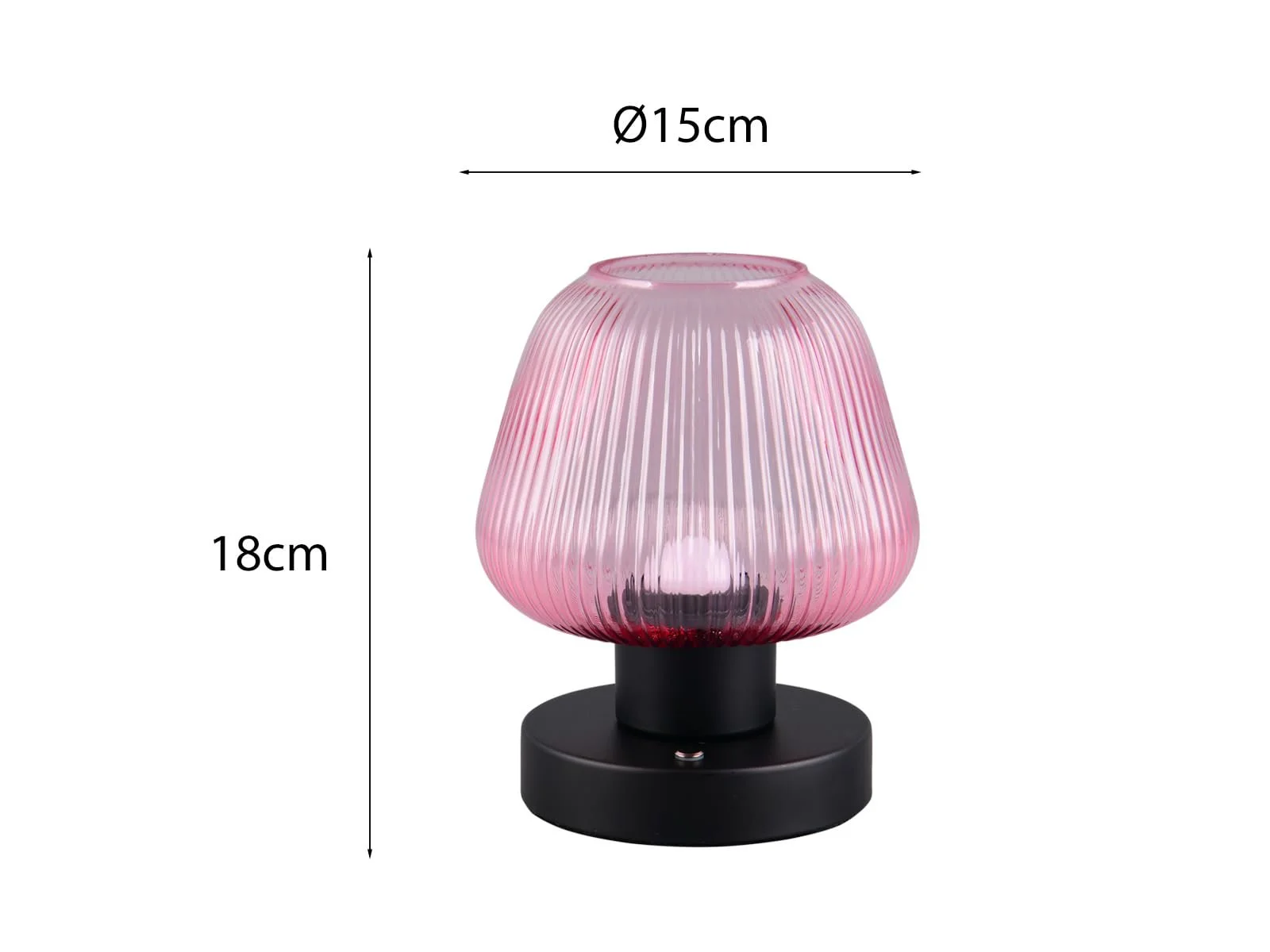 Настільна лампа Quenya LED Акумуляторна 18 см Фіолетова, фото №4