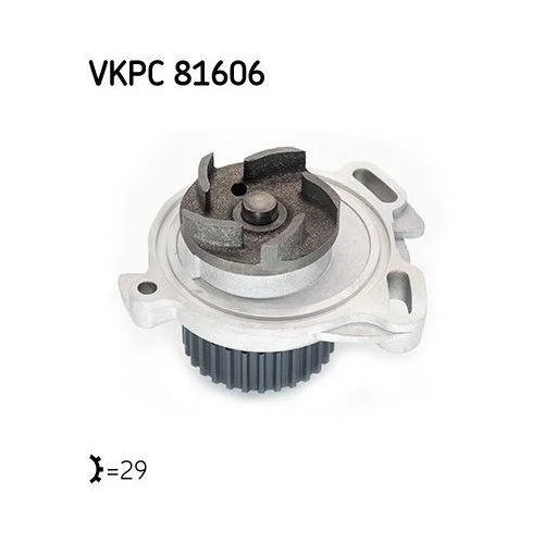 Насос водяной охлаждения двигателя SKF VKPC 81606 для AUDI VW, фото №2