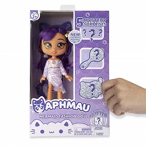 Лялька Aphmau Мерч Русалка 5 іграшок-сюрпризів Ексклюзивна блискуча фігурка MeeMeows synthetic.ua - Фото 1