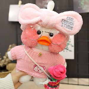 Утка лалафан розовая кофта - Lalafanfan Уточка Cafe mimi duck - Фото 1