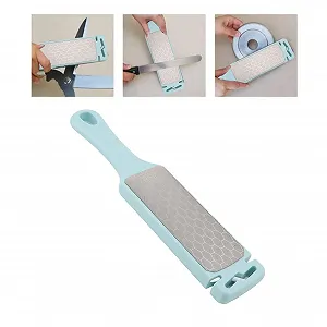 Точилка для ножів двостороння наждачна з отвором для підвішування Синій synthetic.ua - Фото 1