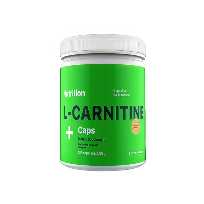 Жиросжигатель L-Карнитин EntherMeal L-Carnitine в капсулах 120 капсул, фото №1