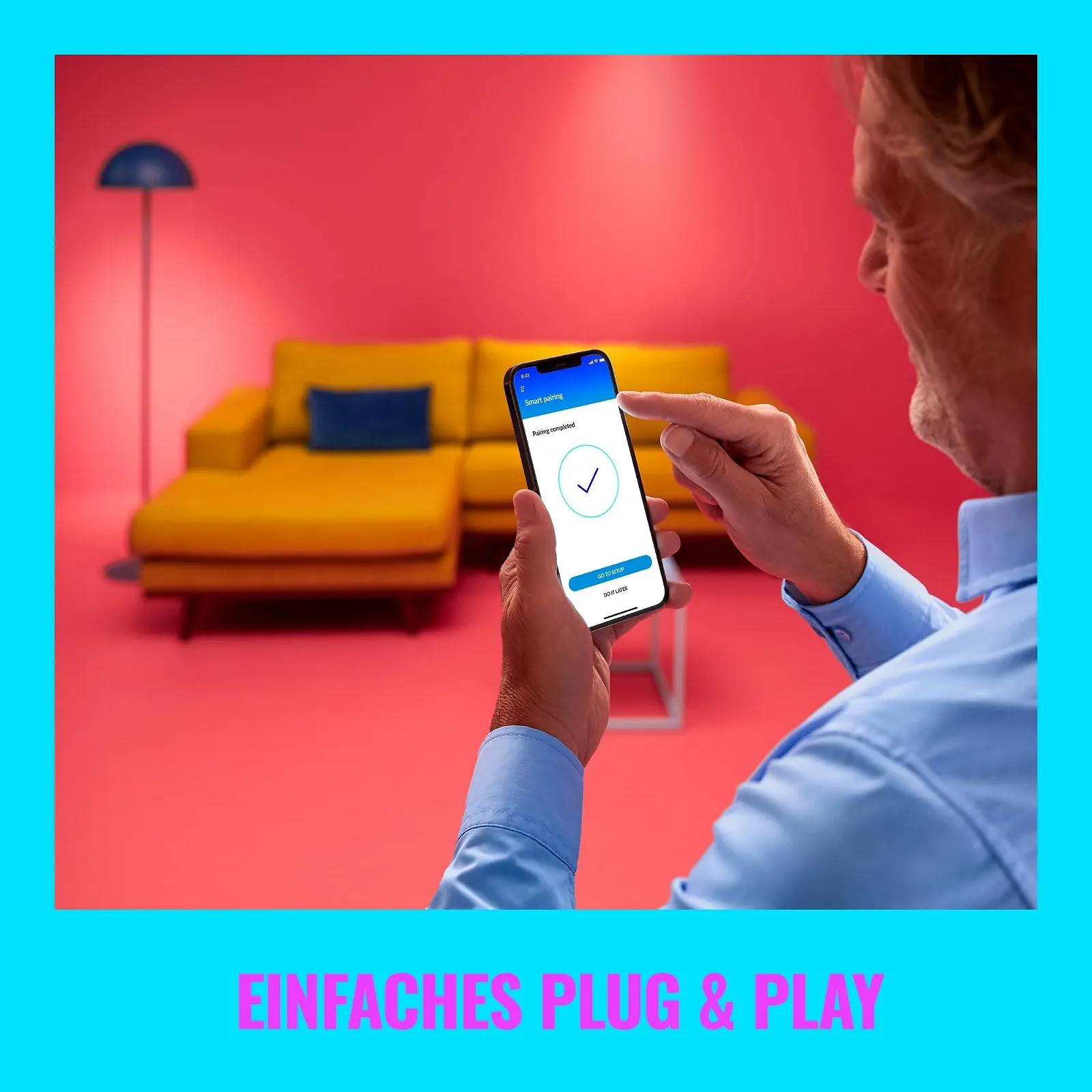 Настольная лампа WiZ Tunable White and Color Squire 620 лм WiFi RGB Диммируемая Белая, фото №3