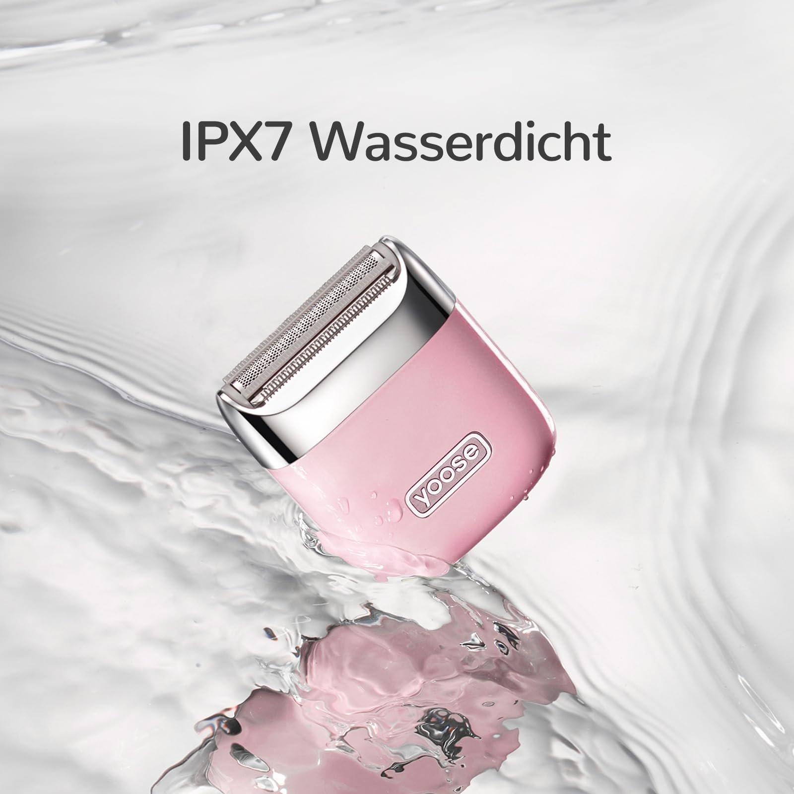 Міні-електробритва Yoose для інтимних зон жіноча IPX7 USB-C Рожева, фото №6 Міні-електробритва Yoose для інтимних зон жіноча IPX7 USB-C Рожева, фото №6