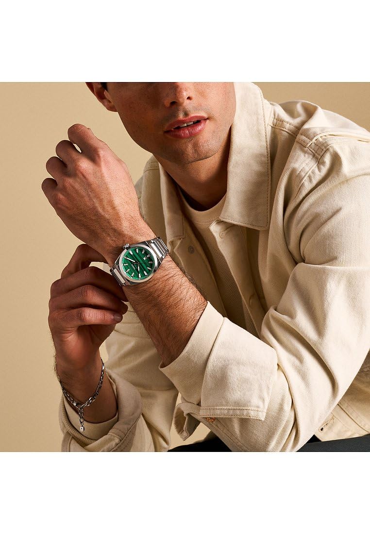 Мужские часы Fossil Everett, кварцевый механизм с тремя стрелками и датой, с браслетом из нержавеющей стали или кожаным ремешком, фото №4 Мужские часы Fossil Everett, кварцевый механизм с тремя стрелками и датой, с браслетом из нержавеющей стали или кожаным ремешком, фото №4