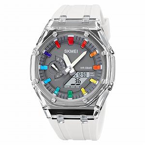 Годинник Skmei 2100WTGY White-Grey SALE - Фото 1