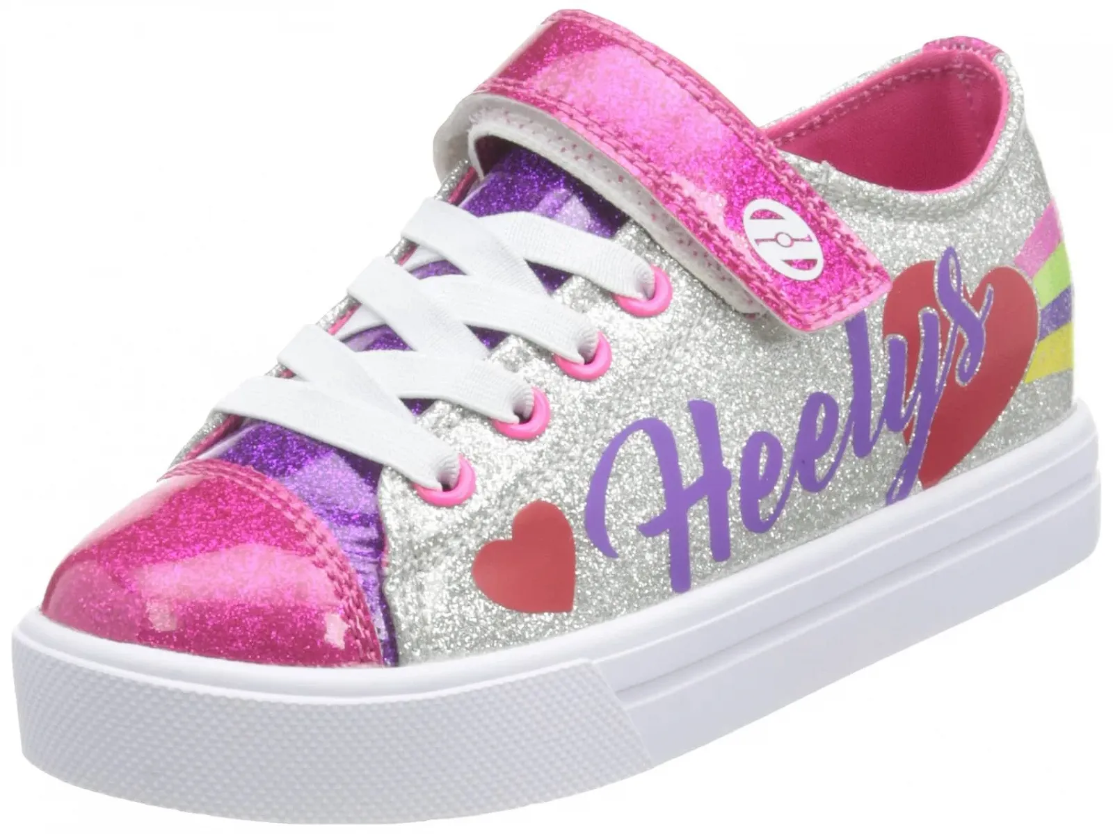 Обувь на колесах Heelys Silver Rainbow Heart EU, фото №1 Обувь на колесах Heelys Silver Rainbow Heart EU, фото №1