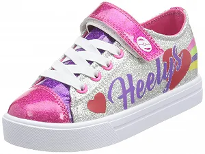 Обувь на колесах Heelys Silver Rainbow Heart EU - Фото 1