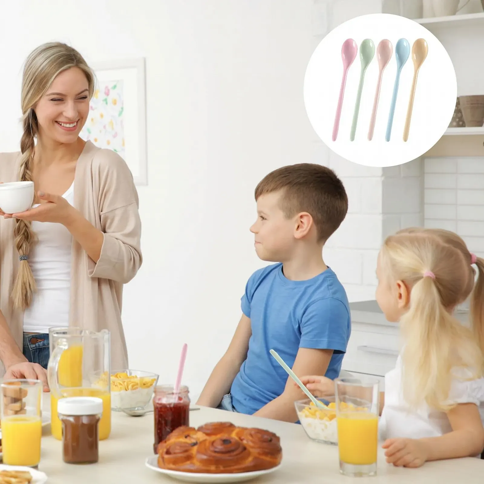 Набор из 5 ложек пластиковых, фото №5