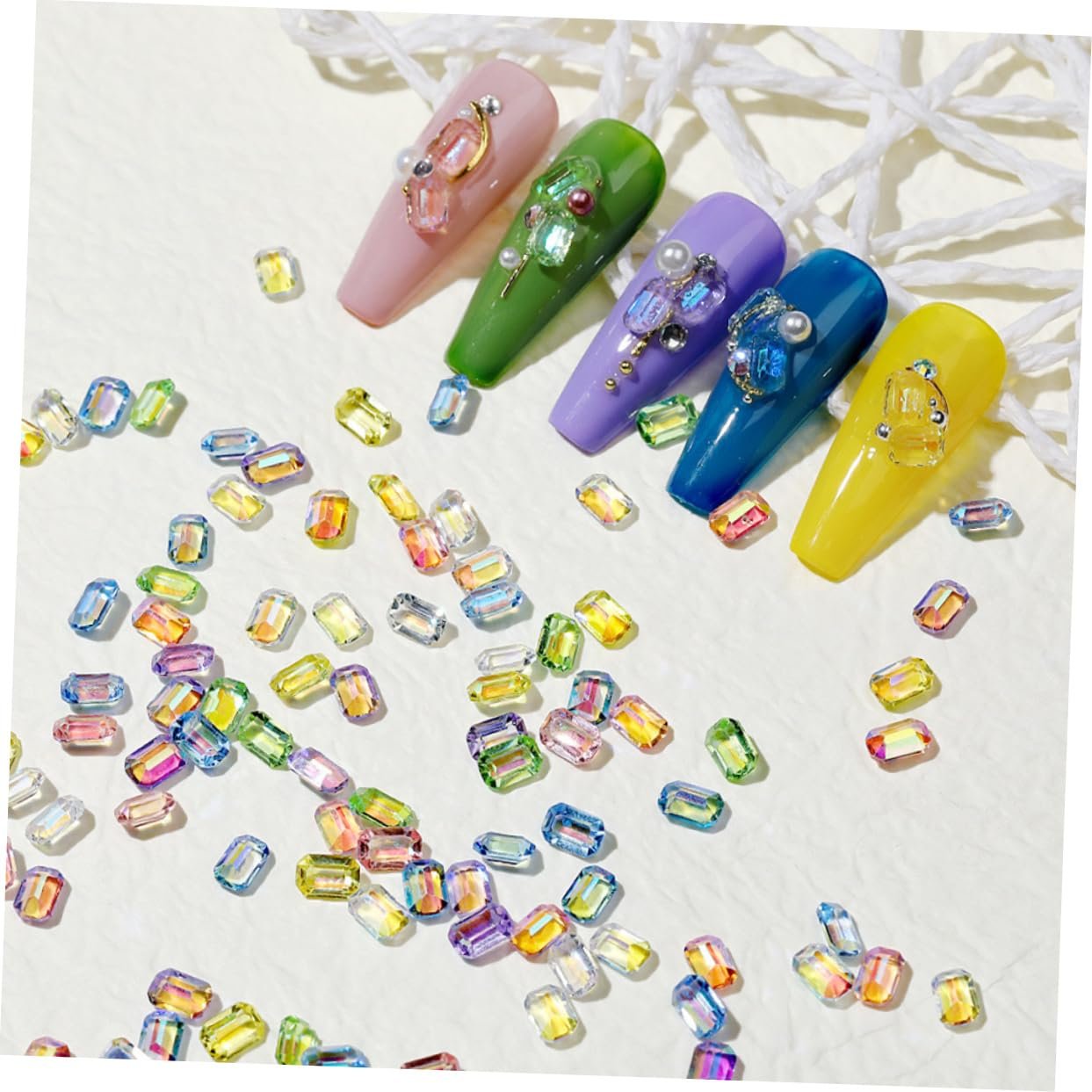 Аксессуары для ногтей 2 коробки, маленькие бриллианты для ногтей, украшения для ногтей, красивые ногти, DIY аксессуары для маникюра, DIY украшения, DIY бриллианты для маникюра, смола, фото №7