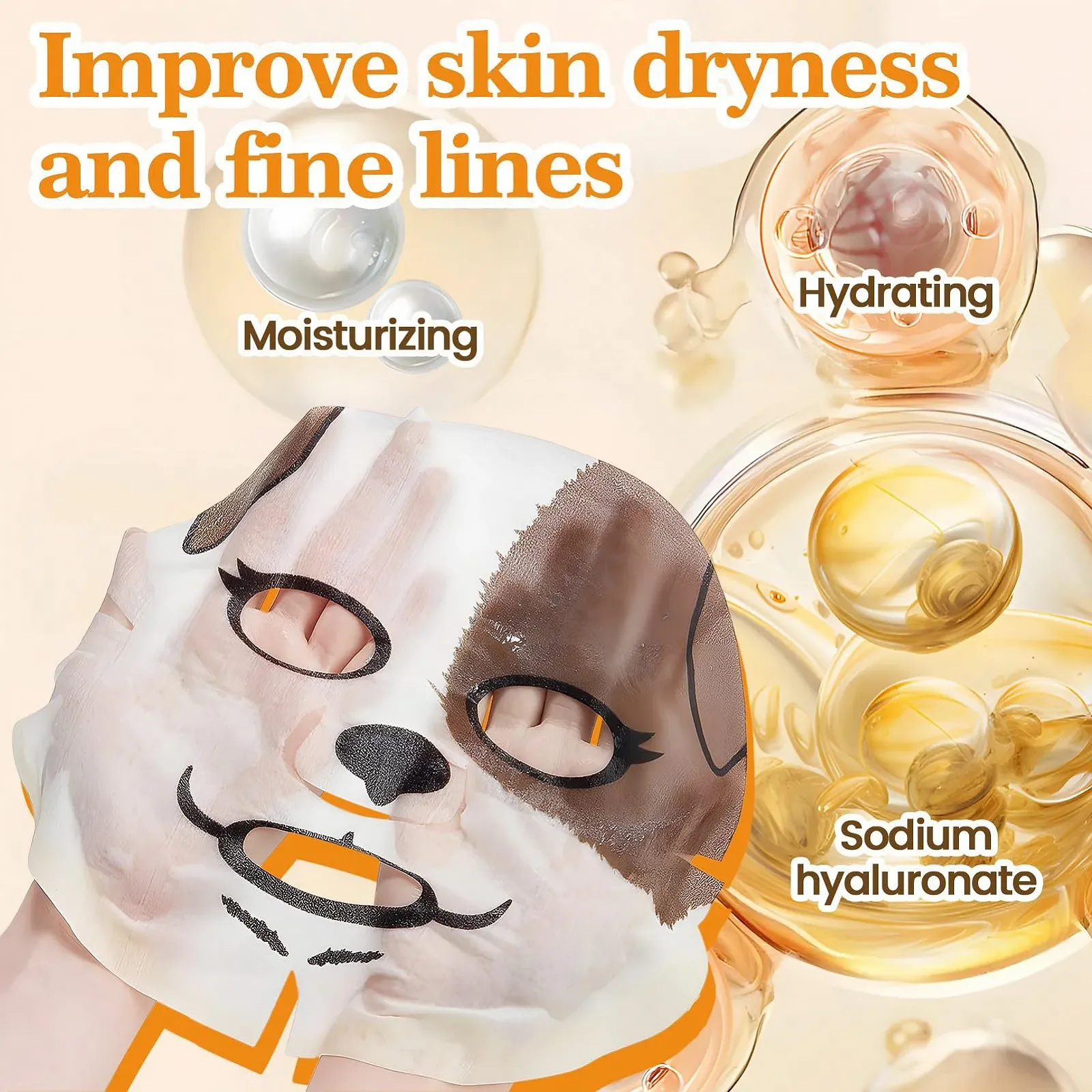 Набор детских масок для лица 9 шт. Маска для лица детская Регулирование жирности, увлажнение и питание, фото №6