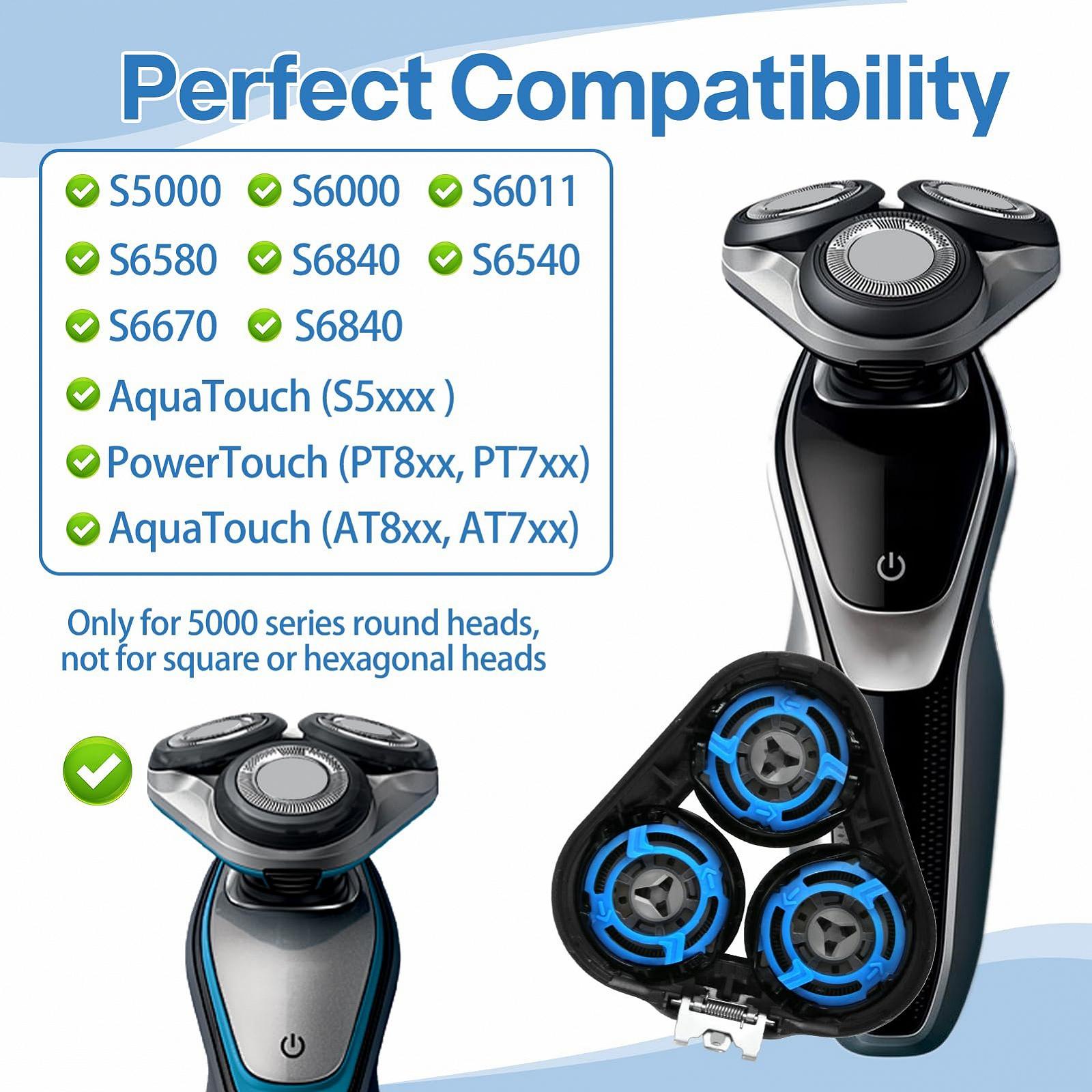 Змінна голівка для бритви Philips Series 5000 SH50 Сумісна з AT8xx AT7xx PT8xx PT7xx, фото №3
