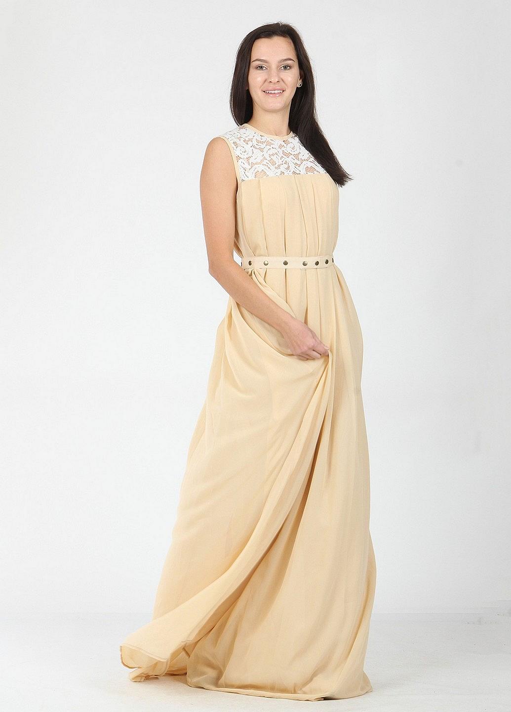 Платье Enna Levoni M Бежевый (ND-3513-4-Beige), фото №3 Платье Enna Levoni M Бежевый (ND-3513-4-Beige), фото №3